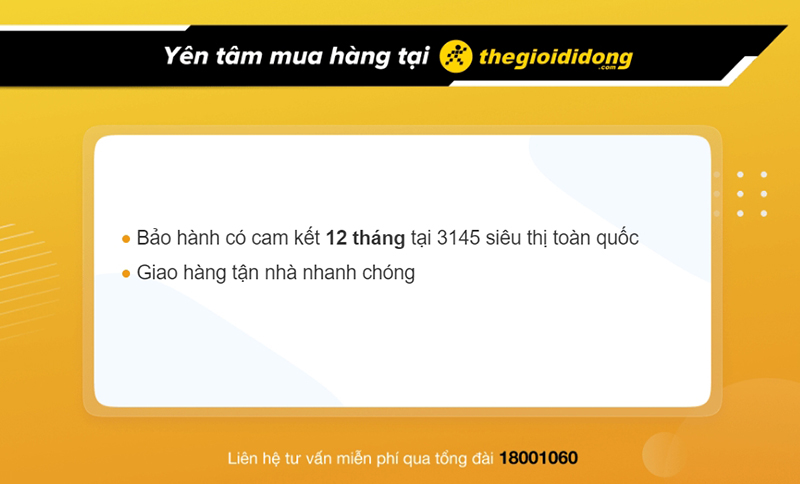 Bảo h&agrave;nh tại Thế Giới Di Động